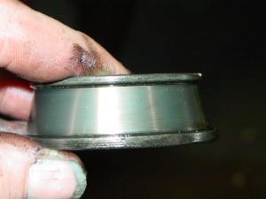 Not worn bearing